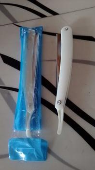 Product Review of Pisau Cukur Lipat Manual Cukur Kumis Jenggot Rambut Barber 0753 Steel Razor from K**m m**u 0