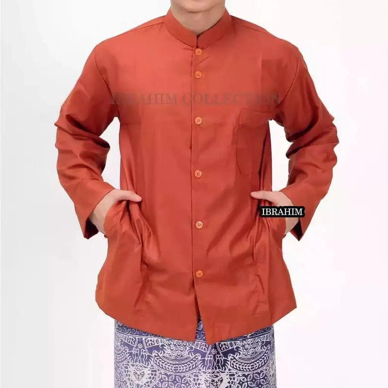 Al Karim - Koko Dewasa Muslim lengan Panjang Nyaman dipakai  pakaian Muslim 3