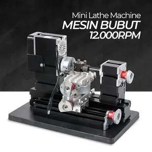 Mesin Bubut Mini Lathe Machine 12000RPM - TZ20002MR