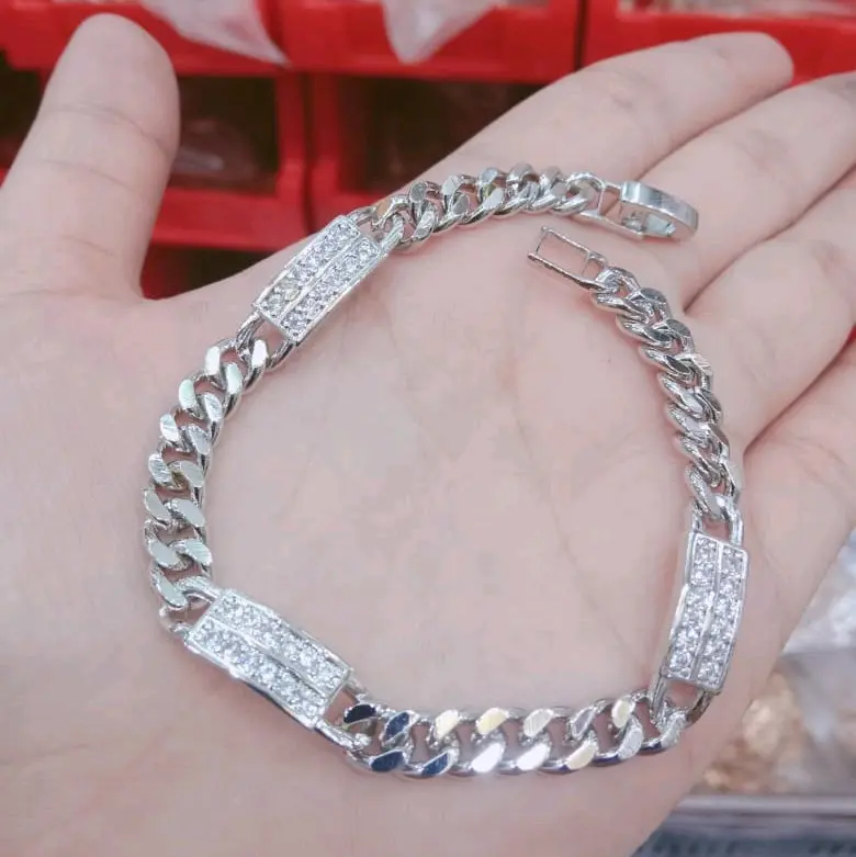Gelang Rantai Plat Variasi Mata 2