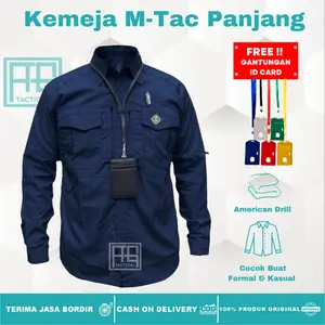 ORIGINAL KEMEJA TACTICAL M TAC/KEMEJA KERJA PDL LAPANGAN/KEMEJA KERJA LENGAN PANJANG PRIA PASPAMPRES RESKRIM