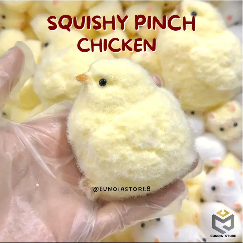 Squishy Ayam Cubit Lucu Berbulu Gemas Super Lembut 2
