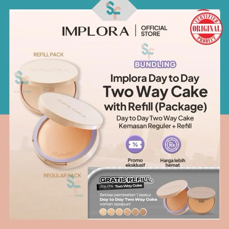 IMPLORA Day To Day Two Way Cake - Bedak Implora Day To Day 0