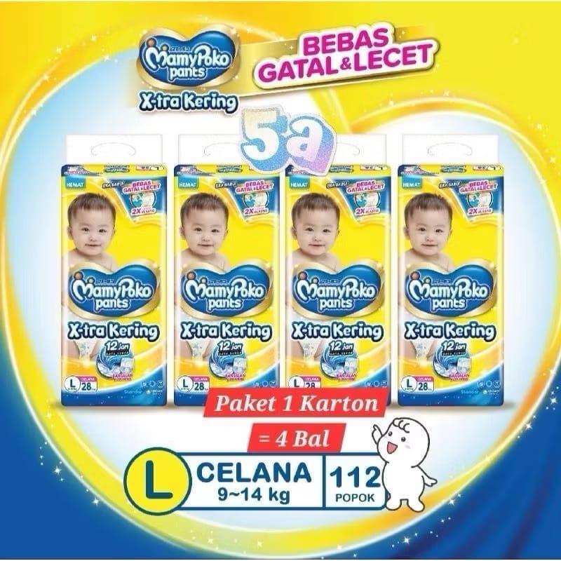 MAMY POKO - Pampers 4 Ball / 1 Karton ( S / M / L ) 1