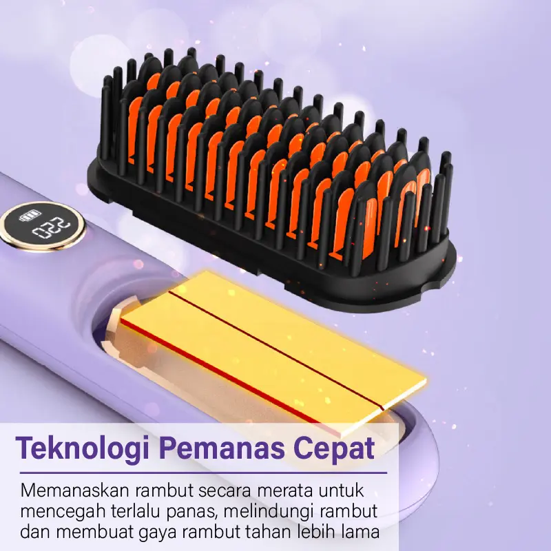 KZLY - Catokan Portable/Sisir catokan Rambut Portable 2