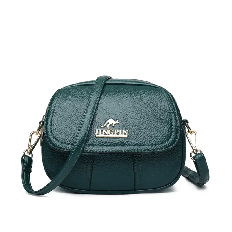 TAS SELEMPANG WANITA 3 RESLETING JINGPIN KULIT HITAM AZADA KECIL KEKINIAN REMAJA CEWEK BATAM TA520B5  PREMIUM KOREA SLING BAG 8