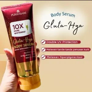 PURBASARI Body Serum Gluta Hya 180ml | Body Lotion Viral | Bpom