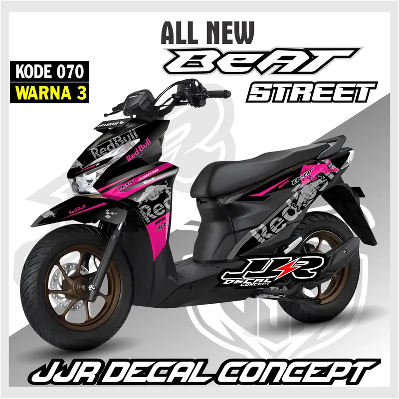 STICKER NEW BEAT 2025 FULL BODY STREET  MOTIF 070 STIKER HONDA BEAT STREET TERBARU 0
