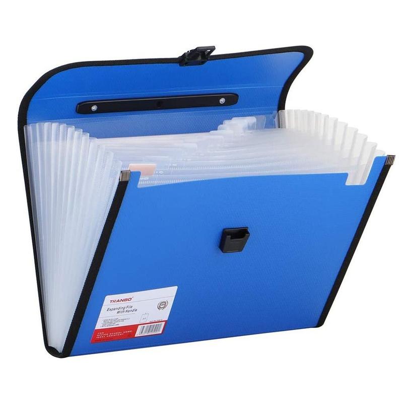 Tệp Mở Rộng, Kích Thước A4, Tài Liệu Accordion, Chất Liệu PP, Dung Lượng Lớn, Giá Đỡ Túi Đàn Organ, 13 Túi, Lưu Trữ Tài Liệu Giấy, Mới 7