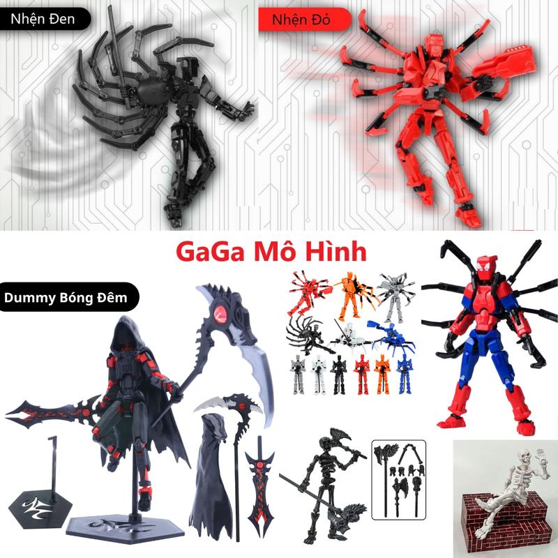 Mô hình lắp ráp người nhện robot dummy 13 kèm phụ kiện khớp cử động linh hoạt - GaGaMoHinh Đồ Chơi Toy