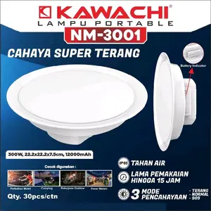Kawachi Lampu Portable Waterproof Serbaguna Indoor Outdoor NM-3001 Tahan Air 300 Watt