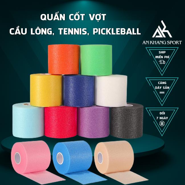  Quấn Cốt Vợt Cầu Lông Tennis Pickleball – Thấm Hút Êm Tay Tăng Cảm Giác Khi Cầm Vợt  Nhiều Màu  