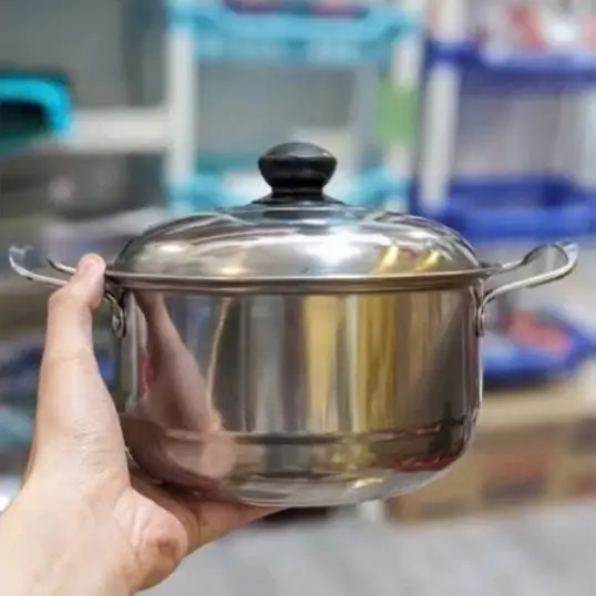 NỒI HẤP inox 19cm nhỏ gọn phù hợp 2 -3 người ăn