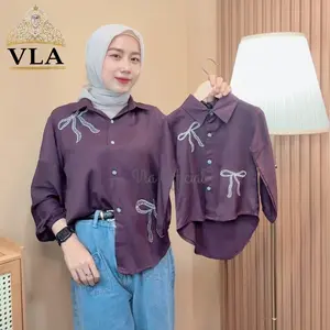 VLA -ARSYFA ATASAN BORDIR COUPLE PITA BAJU COUPLE IBU DAN ANAK