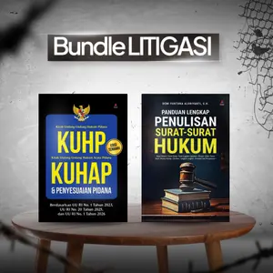PAKET BUNDLING KUHP, KUHAP, PENYESUAIAN PIDANA & PANDUAN LENGKAP PENULISAN SURAT-SURAT HUKUM - Embrase