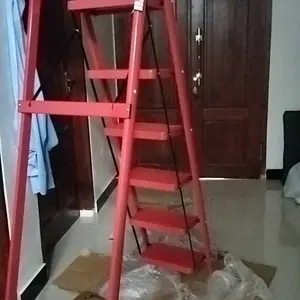 MUSIKO Tangga Lipat Multifungsi dengan 3 - 8 Langkah: 250kg Keamanan, Anti-Slip, Garansi 1 Tahun, COD, Ideal untuk Ibu Rumah Tangga & Tukang Bangunan!