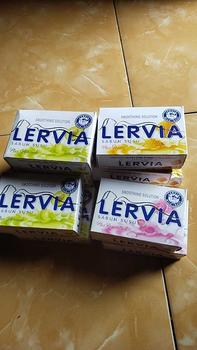 Product Review of PROMO 10PCS SABUN BATANG LERVIA 90GRAM Soap Pencerah from e**a 1