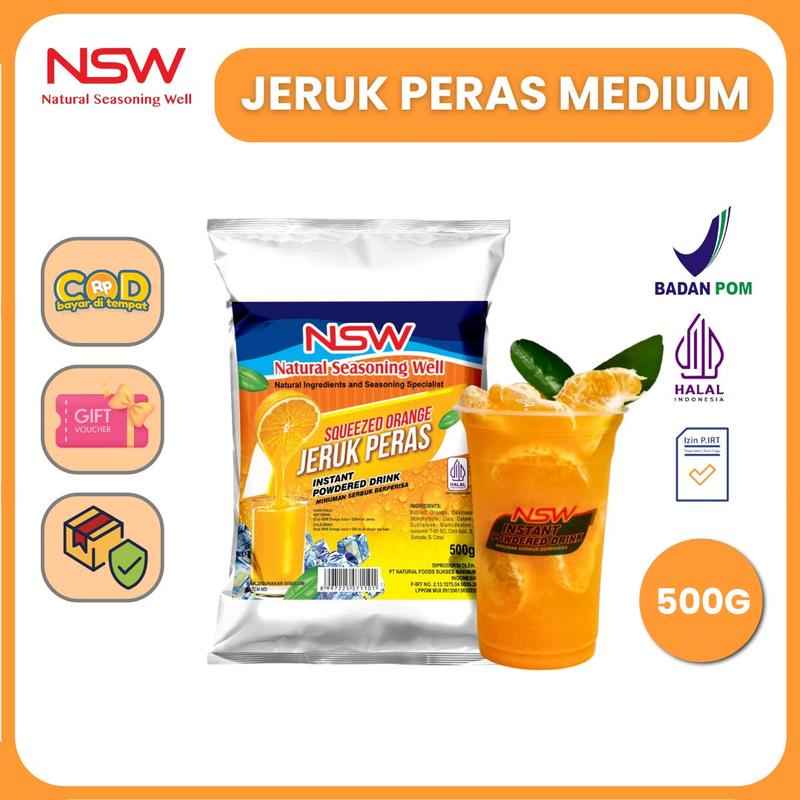 NSW Powder Drink Medium Rasa Jeruk Peras 400 gr/ 13 gelas - Shop ...