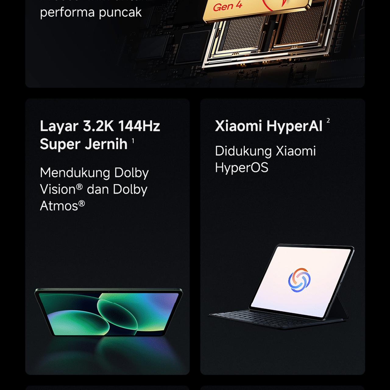 Xiaomi Pad 8 (8/256GB) | Tablet Android | Chipset Snapdragon 8s Gen 4 Mobile Platform | Pengalaman produktivitas dengan WPS PC-Level | Baterai 9.200mAh dengan 45W HyperCharge  [Xiaomi Official Store]