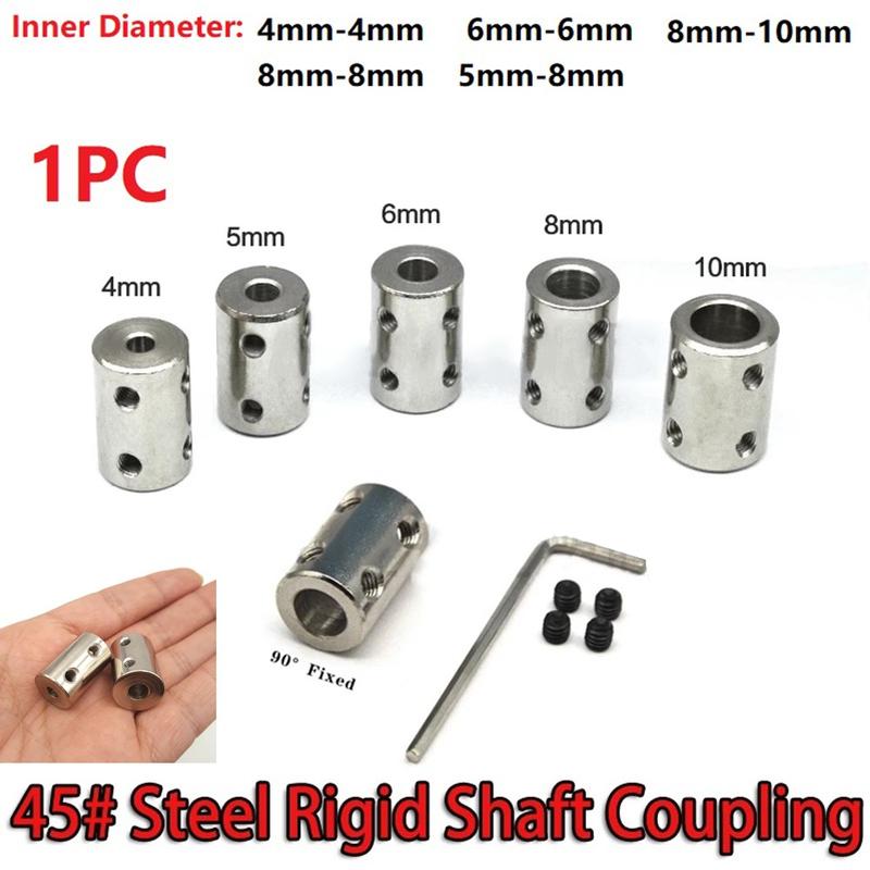 1 bộ ống nối trục động cơ 4 mm/5 mm/6 mm/8 mm/10 mm bằng thép #45