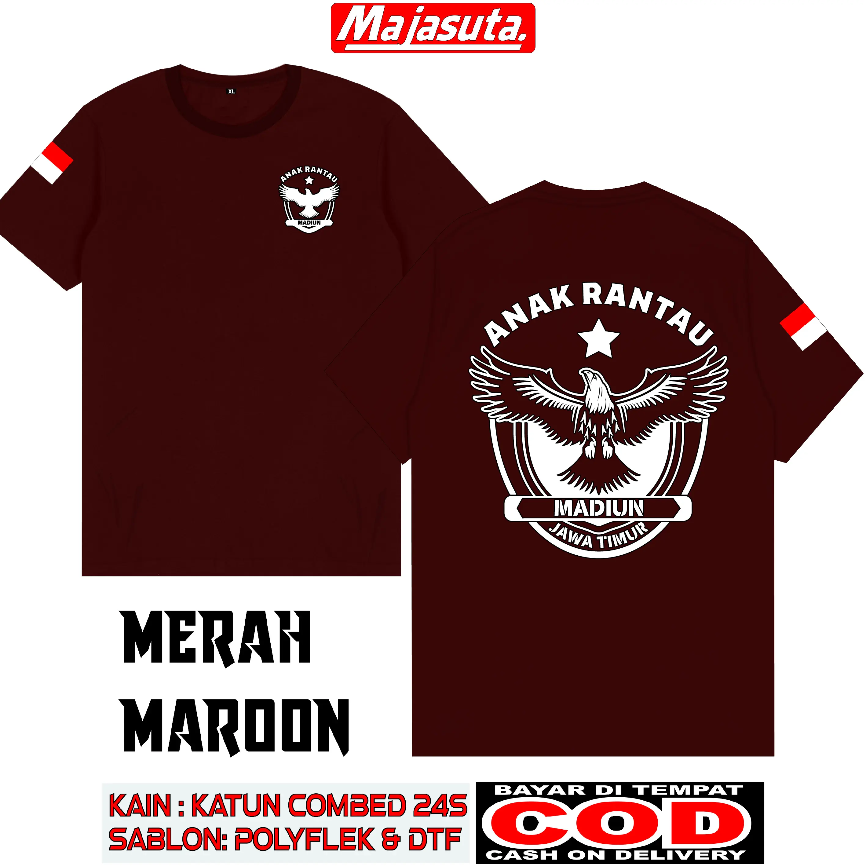 KAOS RANTAU MADIUN M1 KATUN COMBED 24S BISA COD KAOS KEREN KAOS DISTRO TEBAL DAN HALUS