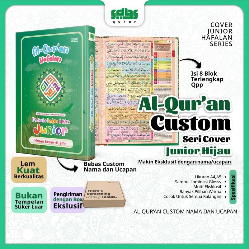 Al-Qur'an Custom Nama Junior - Al-Qur'an Hafalan 8 Blok Full Warna (A5) 4