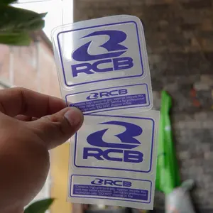 sticker shock rcb tabung transparan plus laminasi anti gores
