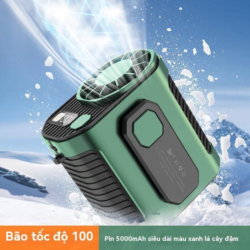 Quạt treo cổ tay mới tại công trường xây dựng ngoài trời, quạt kẹp thắt lưng di động, quạt USB làm mát mùa hè mini tốc độ cao Phụ Kiện Phụ Kiện quat  deoco quat kiem sac du phong 6