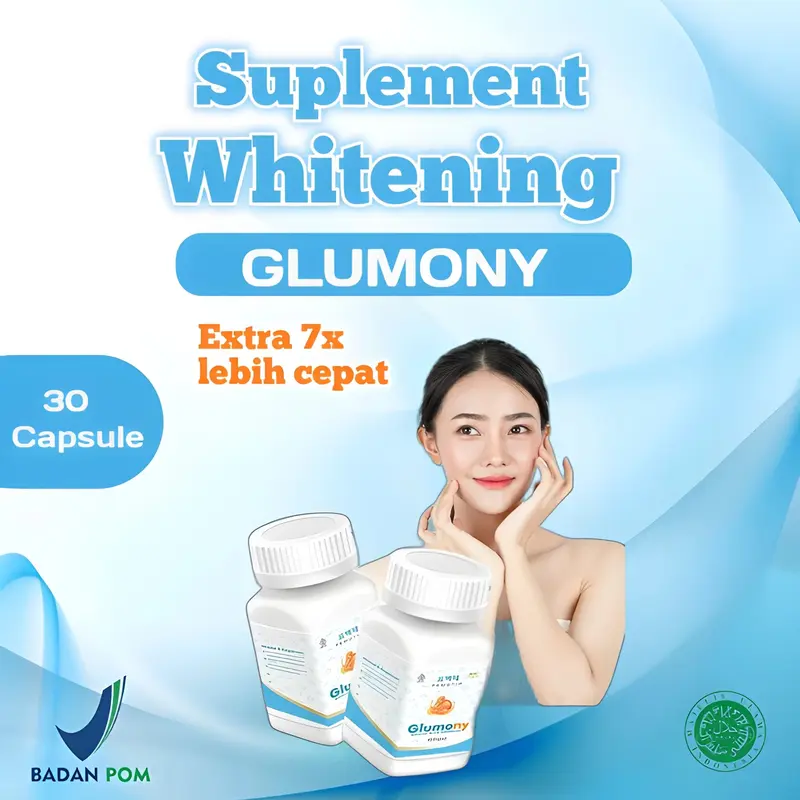 GLUMONY WHITENING KAPSUL | Pemutih Wajah | Pemutih Badan Memutihkan Mencerahkan 0