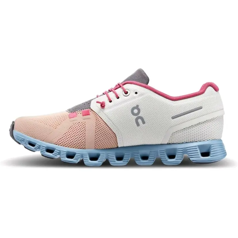 On cloud on 5 ice prairie pink/blue-sepatu lari wanita 1