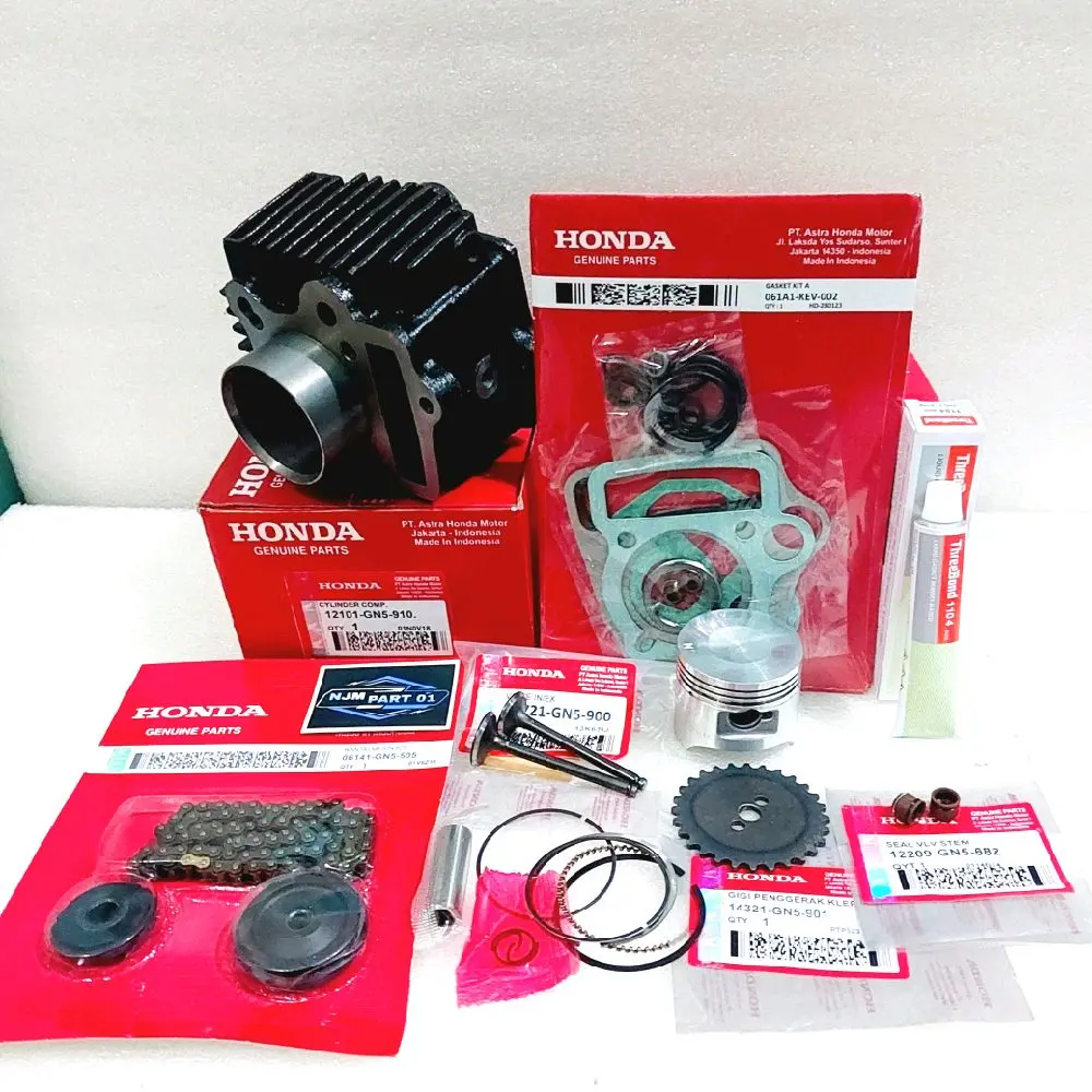 Blok Seher Komplit + Rantai Keteng 7 Item Honda Grand Astrea Prima Win 100 Star GN5 Bearing Mesin Motorcycle Foto