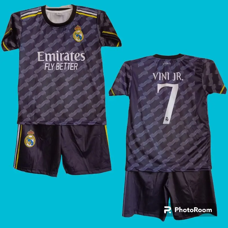 setelan Jersey REAL MADRID VINI JR umur  6-12 thn