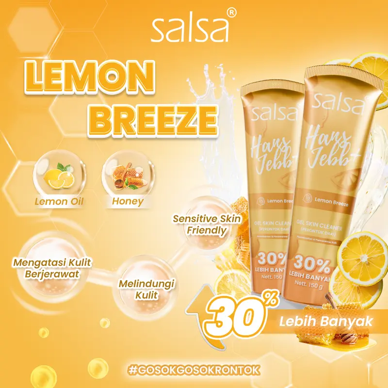 [NEW! Upgrade] SALSA Hans Jebb+ Peeling Gel - Isi Lebih Banyak 30%  - Gel Skin Cleanser Eksfoliasi Perontok Daki dan Ketiak Hitam 6