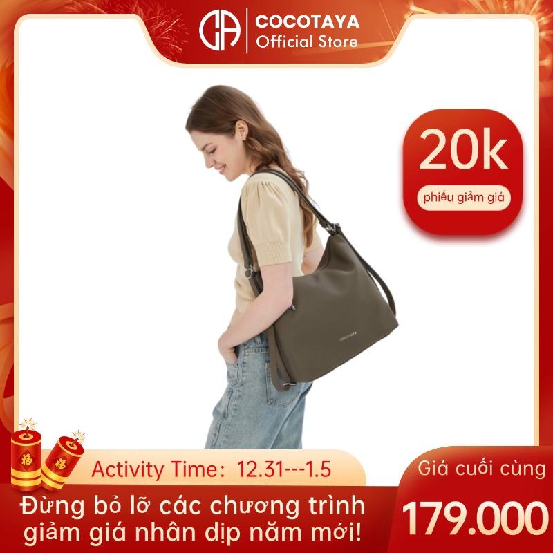 COCOTAYA Joseph Bag Túi Tote Thời Trang Trơn Dung Tích Lớn Túi Đeo Chéo Dây Đeo Vai Có Thể Điều Chỉnh