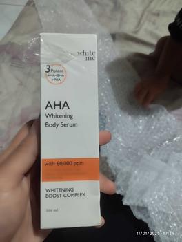Product Review of Whiteinc AHA Body Serum Mencerahkan melembabkan Kulit kusam dan Kering lotion pemutih peeling hb aha Pencerah Tubuh Melembutkan handbody tone Hitam dan Mengencangkan whitening from I**a M**h U**k U** 0
