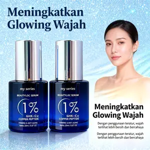 BeautyLoc Serum 1% GHK 2 botol-Cu Copper Peptide My Series - Serum Kulit Anti-Penuaan & Hidrasi Intens Dengan 5 Bahan Aktif Kuat