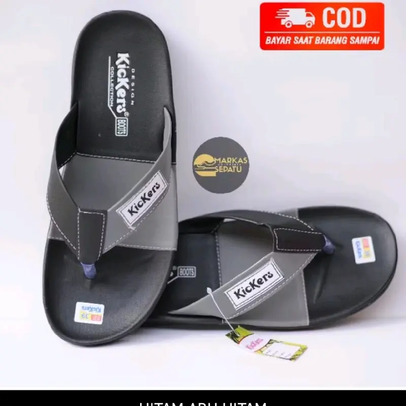 Sandal Jepit Pria Kickers Original Distro Terbaru Sendal Karet 3