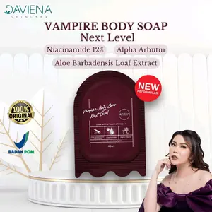 VAMPIRE BODY SOAP NEXT LEVEL | Perawatan Kulit Kusam | Mencerahkan Tubuh Hitam Scrub Mandi |  Membersihkan Badan Lotion Pencerah