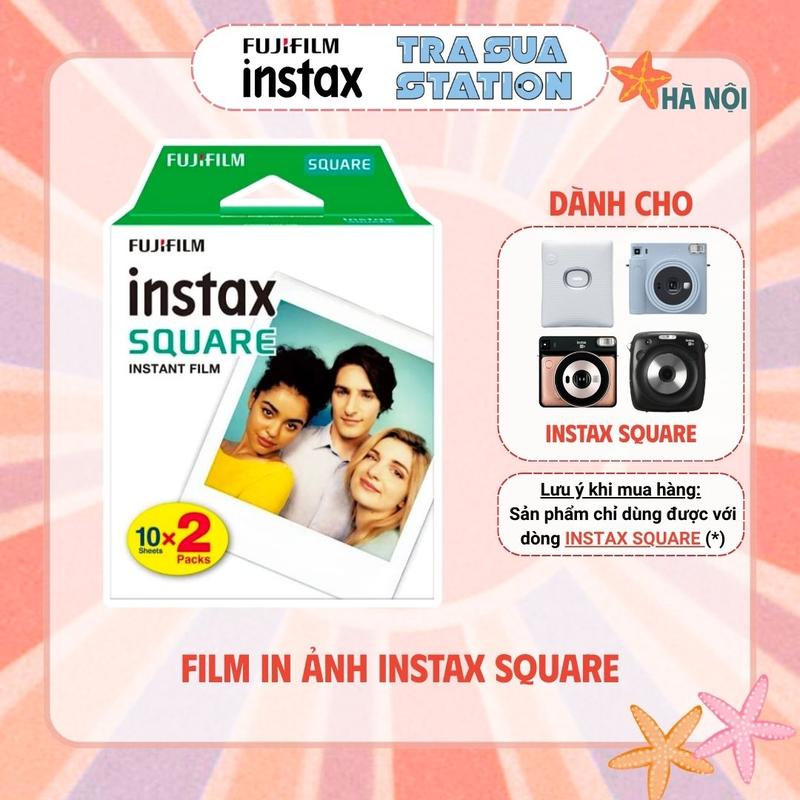 FILM INSTAX SQUARE 20 tấm - Film vuông chụp ảnh lấy liền Fujifilm Instax - Hạn sử dụng xa