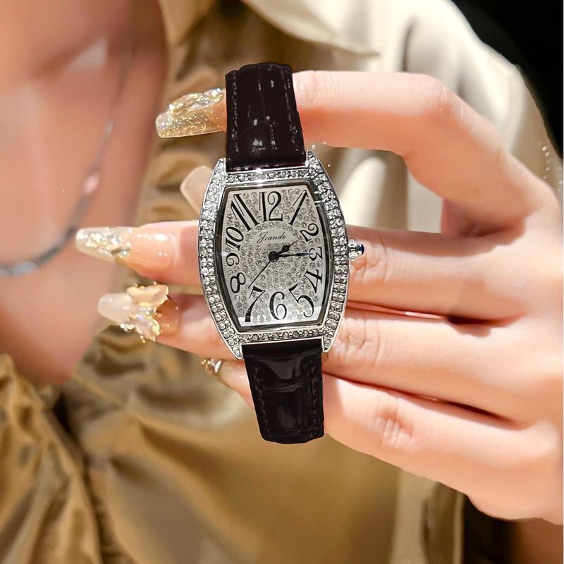 [LIVE 1 - CB] Đồng Hồ Nữ Nhỏ Xinh đính đá Và Sang Trọng ( Kèm Nhẫn N2) - Chất liệu hợp kim - COMBO89