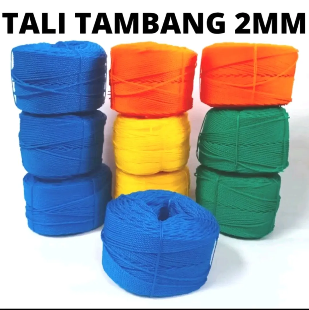 Tali tambang 2mm 100 meter Tali tambang tali tampar pe Tali Layangan