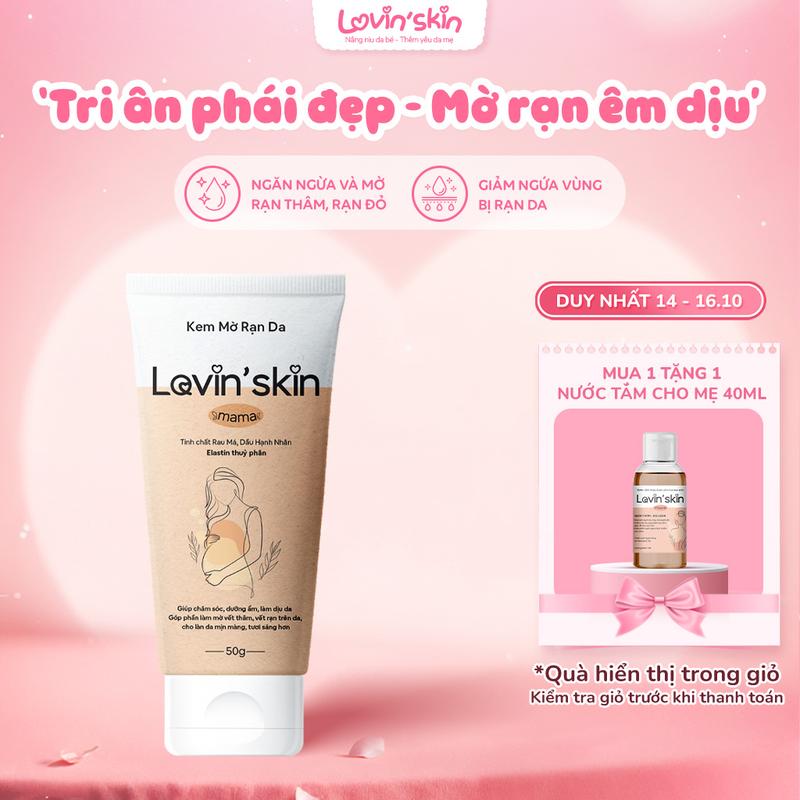 Kem Rạn Da Cho Mẹ Bầu LOVIN'SKIN Mama Giúp Dưỡng Ẩm, Dịu Da, Hỗ Trợ Cải Thiện Thâm, Rạn Da