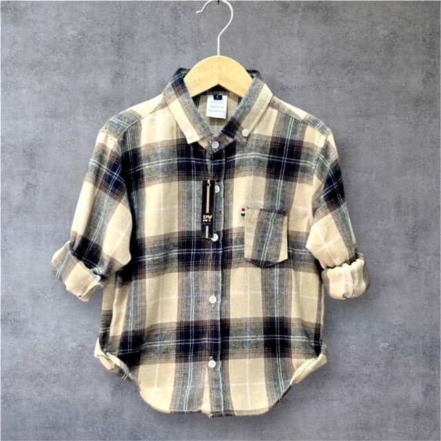 ROOE YARA KIDS & JUNIOR Kemeja Flanel Anak Usia 1-12 Tahun Lengan Panjang Size M L XL 2XL dan 3XL Best Seller Fashion anak motif  Kotak-Kotak