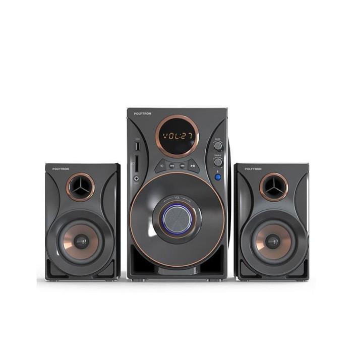 Salon Aktif Polytron Speaker Bluetooth USB Remote Extra Bass Original 1