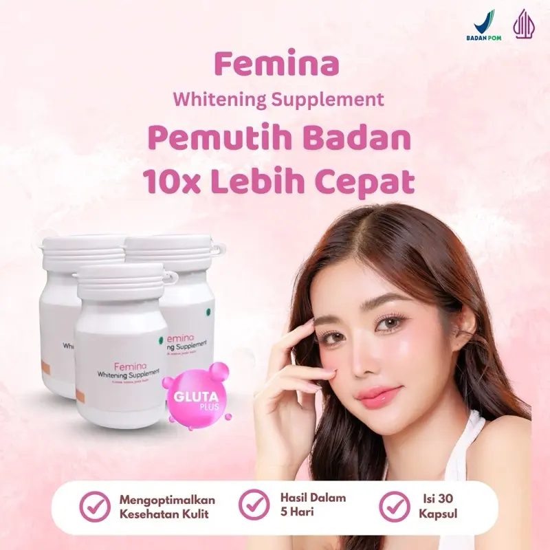 FEMINA WHITENING ORIGINAL MENCERAHKAN KULIT SEHAT CERAH BPOM AMAN 0