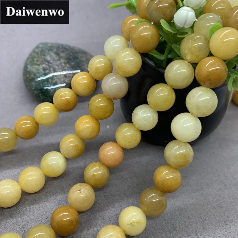 Manik Kuning Batu Manik Aventurine, Warna Kuning, Bentuk Bulat, Saiz 4-12mm ...