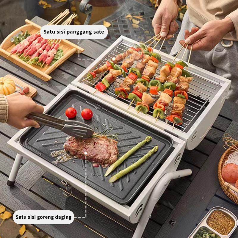 Korvo/Pemanggang Portable BBQ/Pemanggang BBQ Outdoor/Pemanggang BBQ Portabel/Pemanggang BBQ Multi-Fungsi/Pemanggang BBQ Lipat