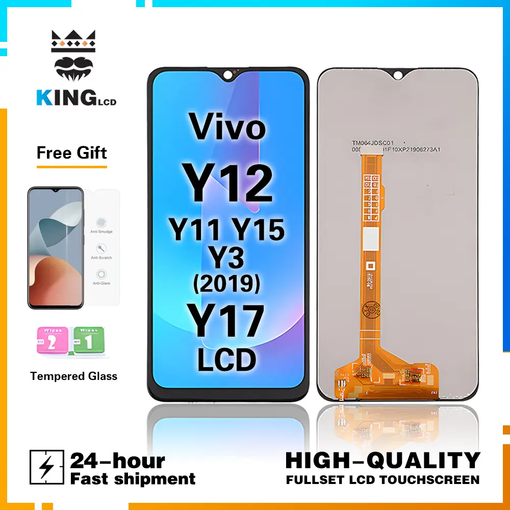 LCD FOR TOUCHSCREEN VIVO Y17 1902 /Y15 1901/Y12 1904/Y11 1906/VIVO Y12I/VIVO Y3/VIVO Y3S COMPLETE  Kaca Glass