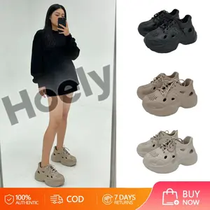 Hoely Sepatu Sneakers Wanita Korea Terbaru Tebal Tinggi Sepatu Perempuan Olahraga Ringan Empuk