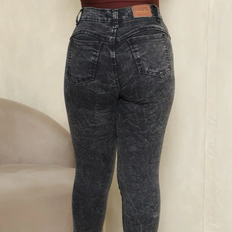 Kit 4 Calças Feminina Jeans Com Elastano Cintura Alta Com Lycra Skinny Levanta Bumbum - 7